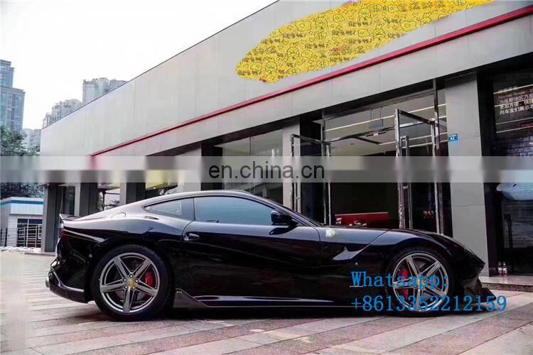 Factory F12 carbon fiber material body kit for F12 front lip side skirt rear diffuser and roof wing