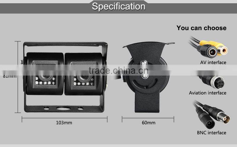 cctv camera system dual cam car rear view waterproof camera ccd backup camera