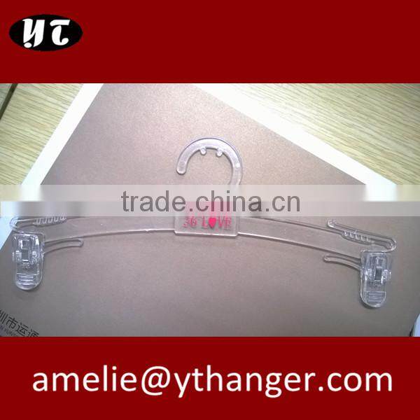 transparent underwear hanger transparent plastic hanger for underwear