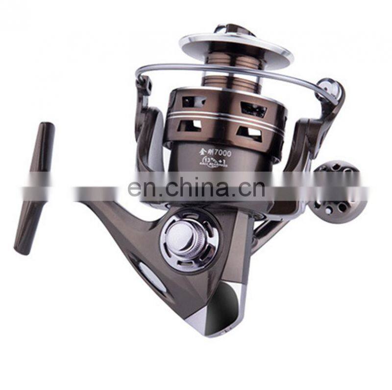 Quality 2000-7000 High Quality Technology 12+1 Bears Metal Body fishing reel sea Fishing Rod Reel reels pesca