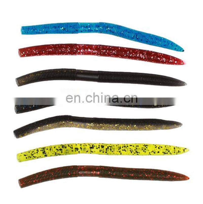 Amazon 13.5cm 10g Super Soft Plastic Wacky Grub Worm Fishing Bait Bass Fishing Lure