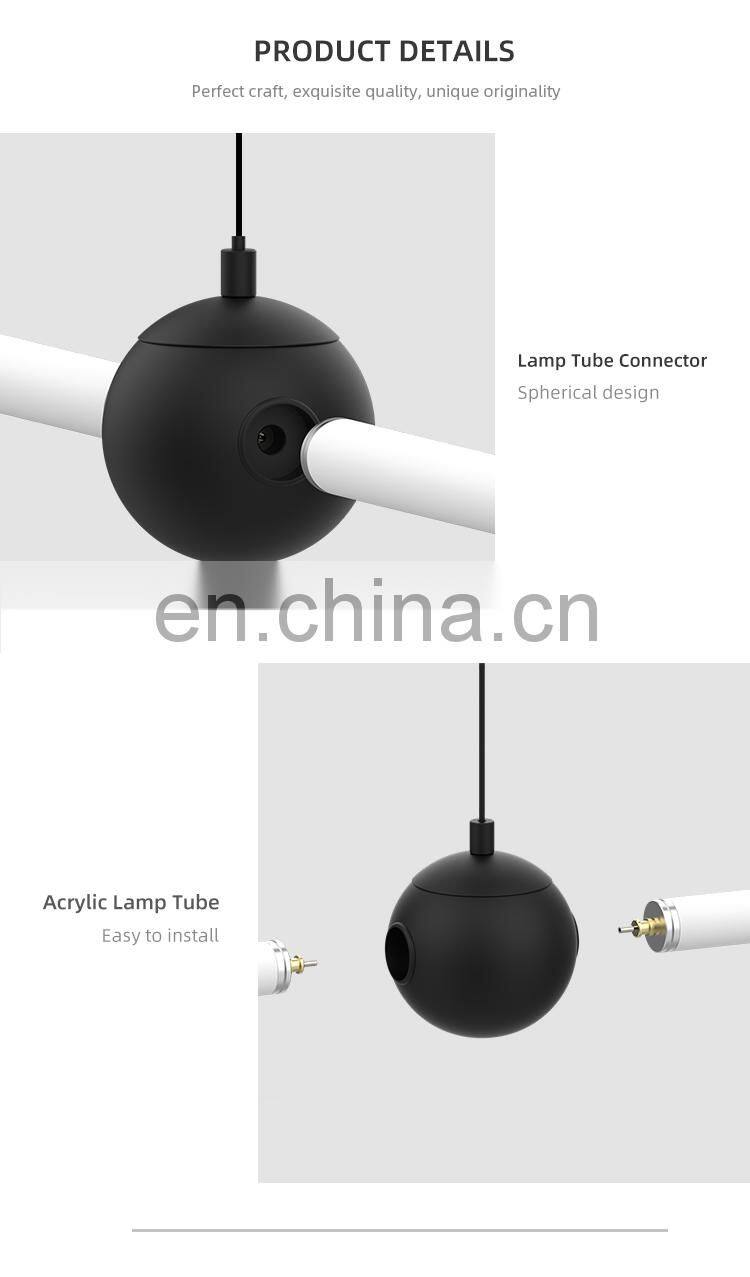 HUAYI Energy Saving Simple Style Living Room Decorative Aluminum Acrylic 14W LED Pendant Light