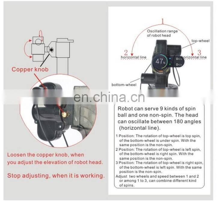 Variable speed table tennis machine pingpong ball machine table tennis robot