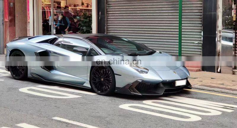 Runde Half Carbon For Lamborghini Aventador LP700 LP720 Mansory Style Body Kit Front Bumper Rear Bumper Side Skirts Wind Knife