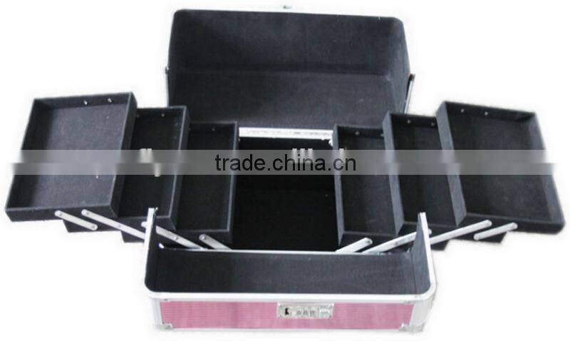 2015 Carrying Aluminum Gun Case Combination Double Sided Handgun Pistol Black 2 Lock Security