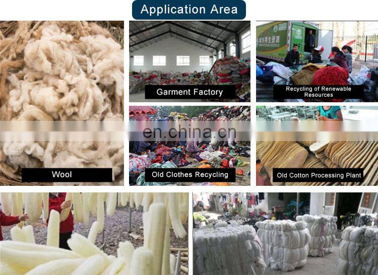 Waste Recycling Use Fiber Fabric Plastic Cutting Machine Waste Cloth Rags Cutter Shredding Machine Wool Shredder