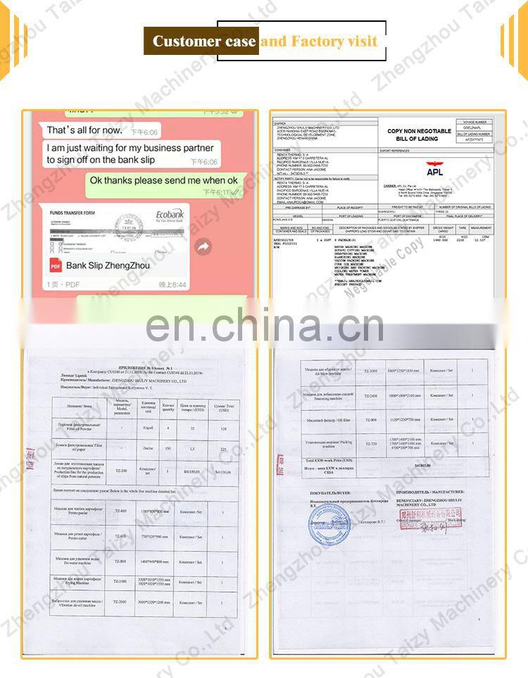 High quality french fries making machine