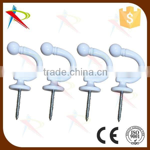 Fancy & Decorative quality magnetic chrome ball end curtain tieback/tassel hooks /drapery hooks