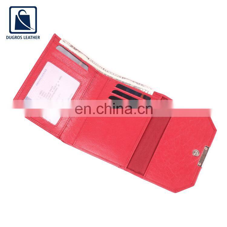 Huge Demand on Optimum Quality Eye Catching Pattern Polyester Lining Genuine Leather Women Wallet Manufacturer