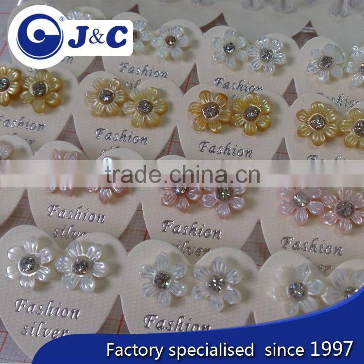 customized natural mother of pearl shell ear-ring clip