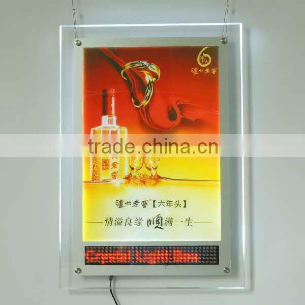 outdoor LED advertising light box with LED screen
