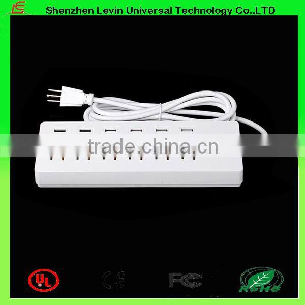 CE Extension Electric Multi Socket Power Plug USA 6 Ways 6 USB Power Strip