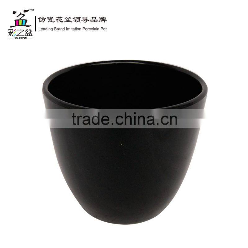 Glazed round melamine flower pot MX1408