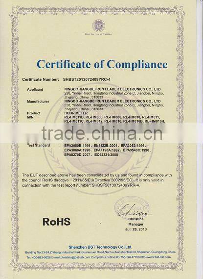 Waterproof Inductive Hour Meter for motocross snowmobile ATV motorcycle MX jet ski motorbike forklift truck marine PIT BIKE