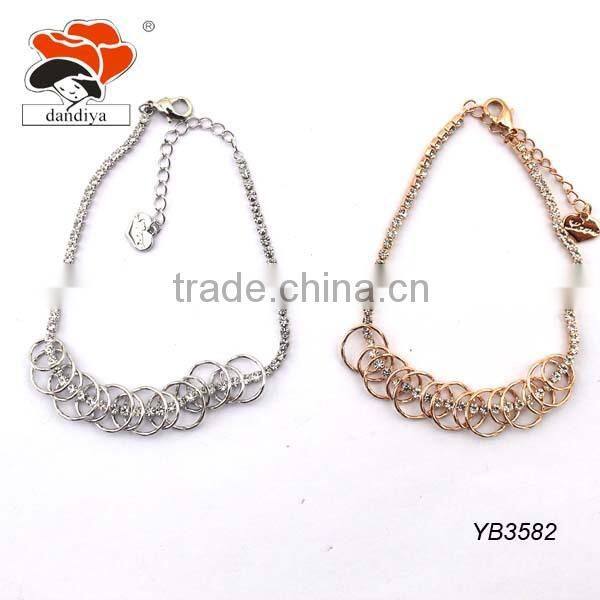 Crystal Beads Jewelry,Best Seller Polystal Lines Bracelets,Alloy Copper China Factory Bracelet