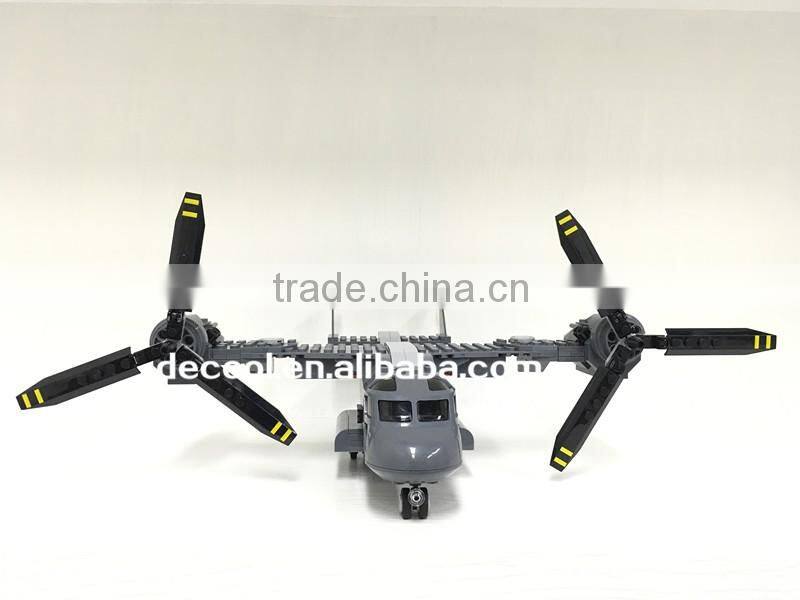 2016 New Decool 2113 318pcs Bell Boeing Osprey Aircraft Model 3D Building Bricks Toys