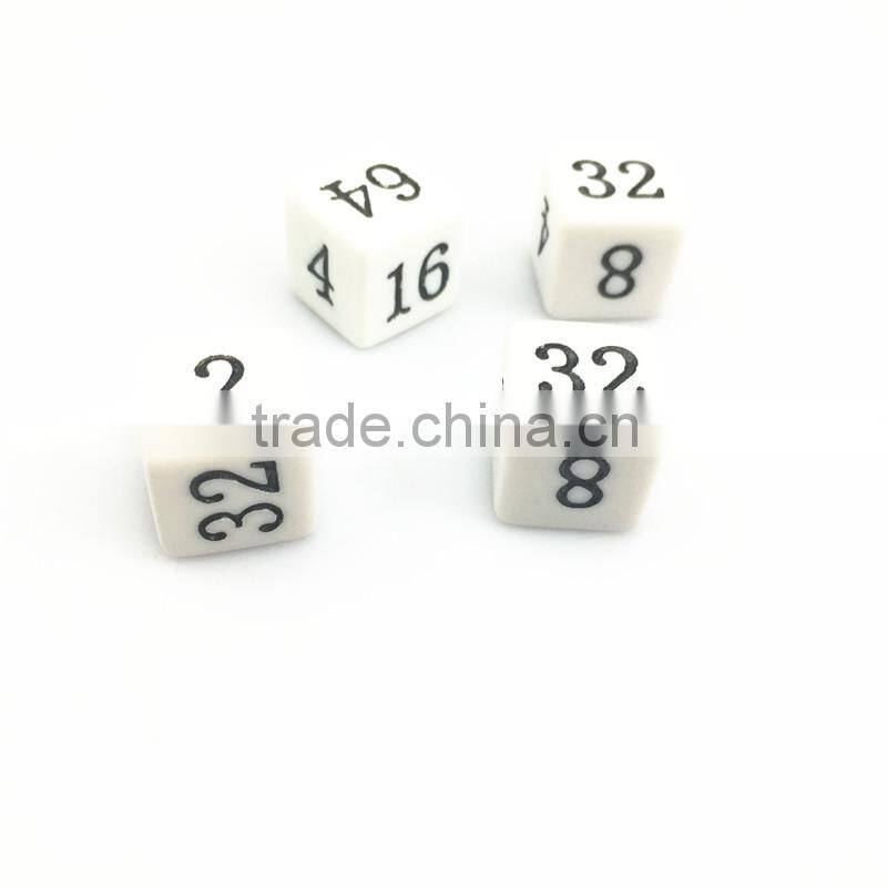 double number custom acrylic dice