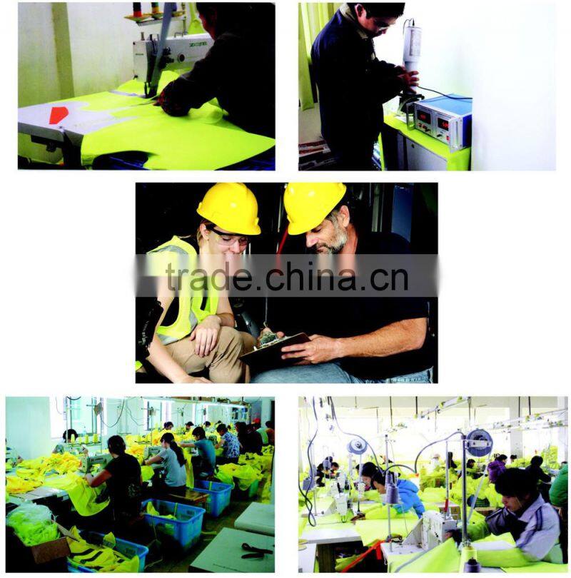 Safety equipment reflective safety vest with zipper