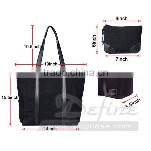 2016 Fashion 15.6 Inches Canvas Shoulder Bag Women