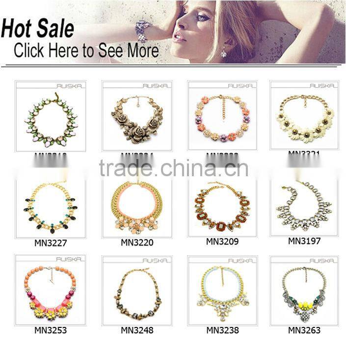 wholesale gold plating chain colorful beads chain with rhinestone buttlefly cheapest necklace