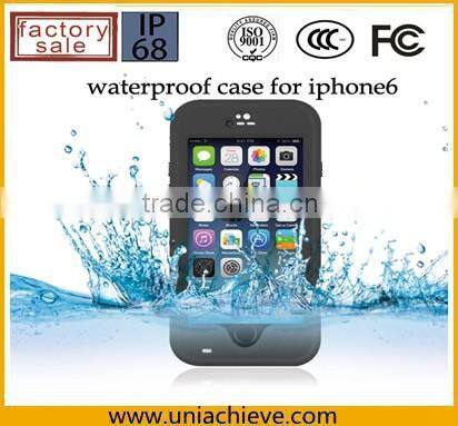 Case for iPhone 6/6 plus Waterproof mobile phone case with adjustable phone holder purple