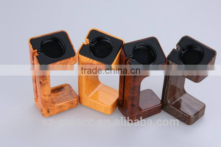 2015 New products Wood grain plastic Charging Stand for Apple Watch