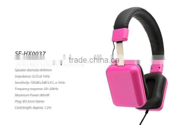 Portable Stereo Over Ear Headphones Headset Works with smartphones tablets computers