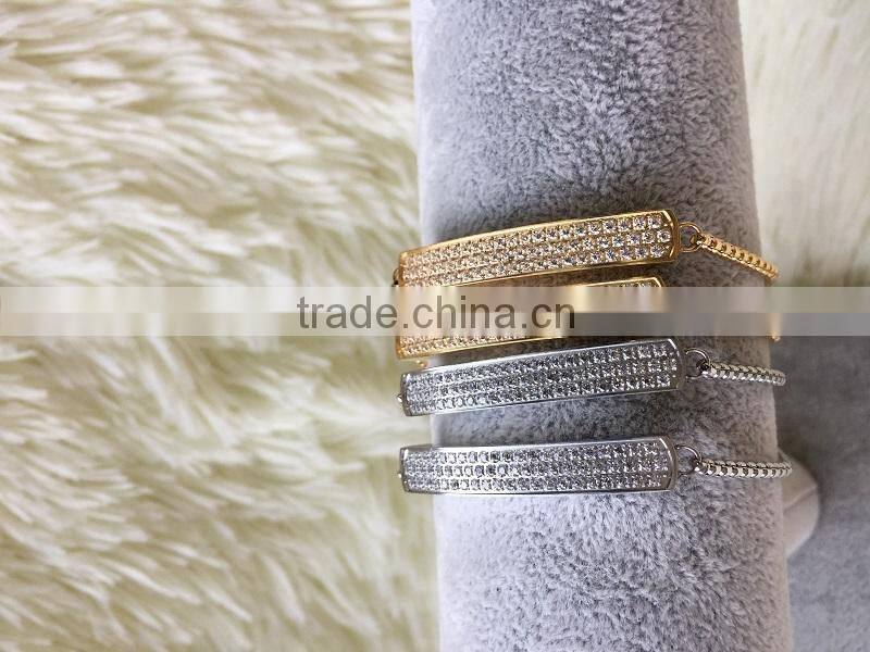 Latest Fashion Ladies Bracelet Beautiful Monica High End AAA Zircone Stone setting Bracelet Manufacture