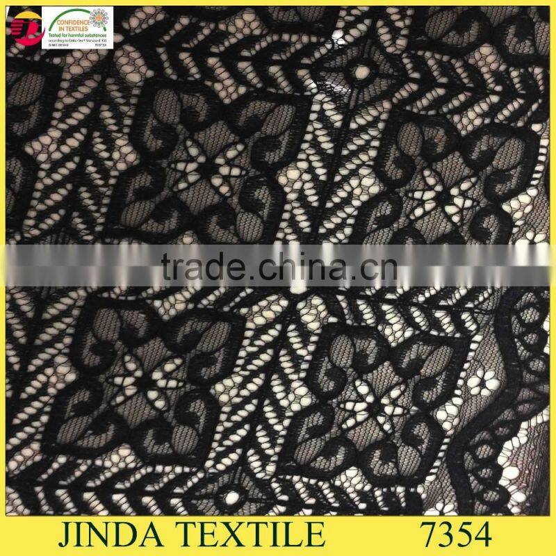 Scallop pretty pattern cord lace fabric