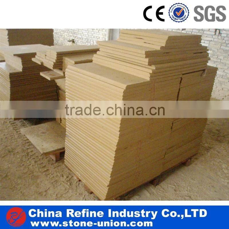 Brown wood vein flamed sandstone