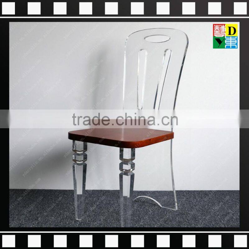 2016 Modern Transparent clear Acrylic restaurant banquet /wedding chairs from China