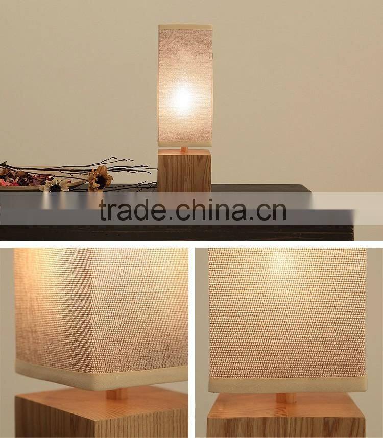 Guzhen table lamp bedside table light wood table lamp