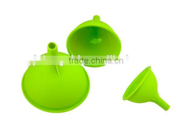 Hot sale colorful Silicone Funnel for Liquid Transfer Powder Transfer 100% Food Grade Silicone