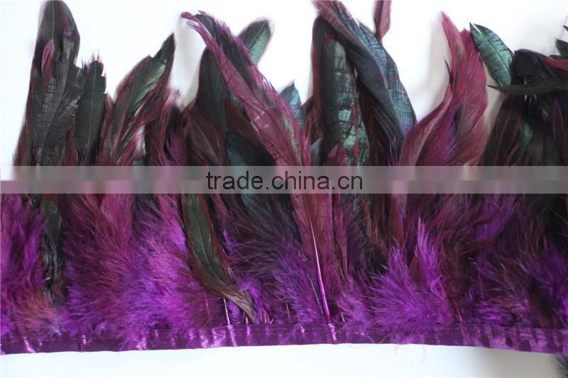 Wholesale Rooster Synthetic Feather Trim For Ribbon