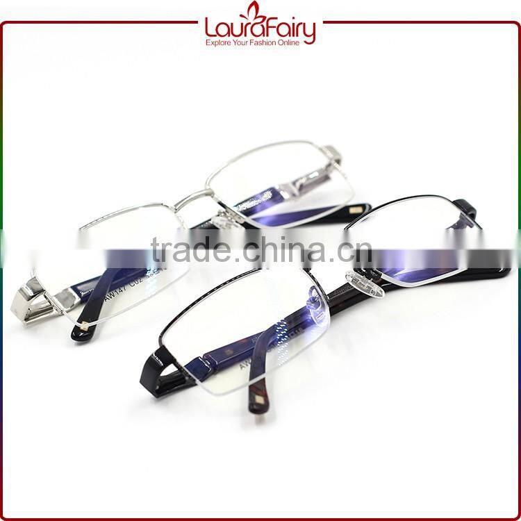 Laura Fairy Most Popular 2016 Black Spring Hinge Eyeglasses Optical Frame For Men