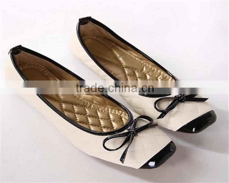 Brand new flat ladies shoes ladies rubber soles flat shoes with high quality XT-DA0905
