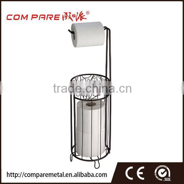 chrome plating kitchen iron paper tissue roll holder