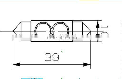 2W 36mm High power LED festoon ,36mm,39mm ,41mm.LED License light, Instrument light,