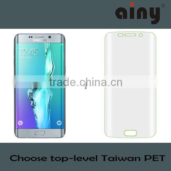 Newest! Factory price Hot bending Screen protector for mobile phone/film for Samsung S6 Edge Plus