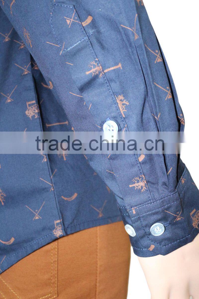 Long sleeve cotton mens shirts
