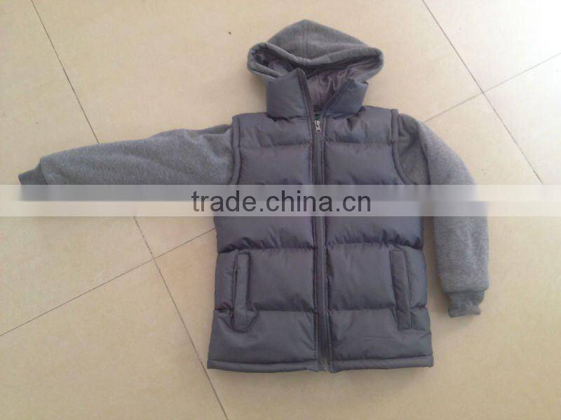 2012 new boys fashion PVC coated waterproof snowker winter jackets with hoody