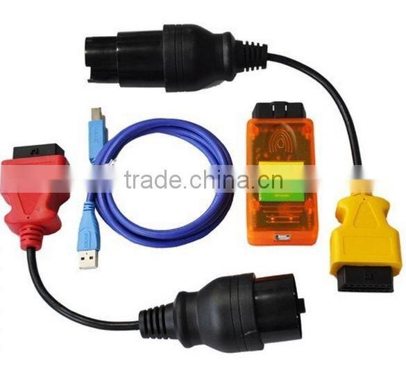 Full Set Adapters Universal OBDii OBD2 diagnostic interface--ACI Scanner with best quality