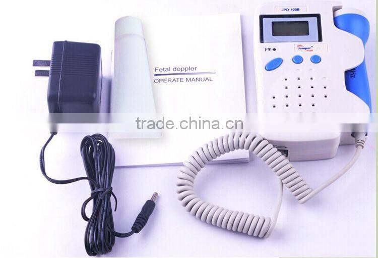 hospital best choice jumper ultrasonic fetal doppler jpd-100b doppler with waterproof high sensivitive and solid probe