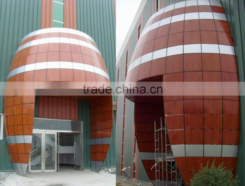 PVDF Aluminium facade panel curtain wall