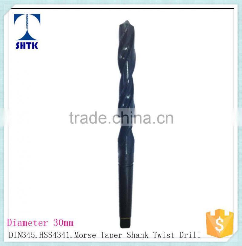 Taper Shank Twist drill Bit, Dia 30mm, Black Finished, Drill bit