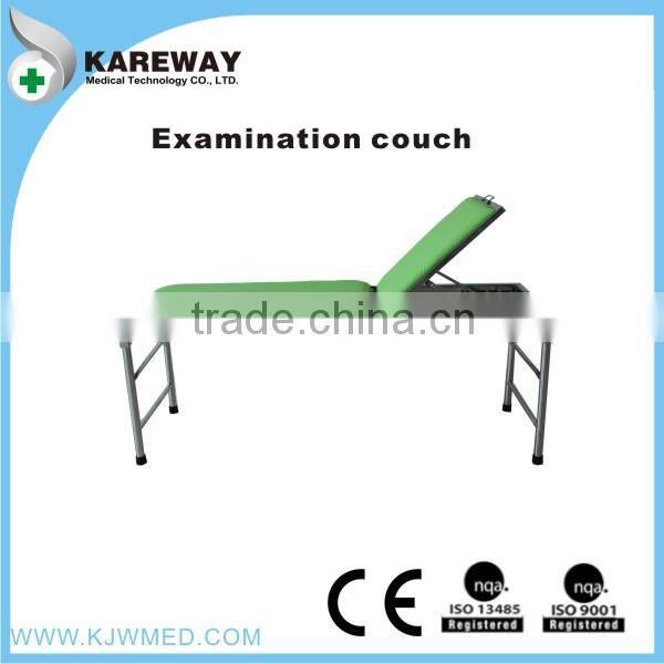 Head board tilting exam table with PVC cushion
