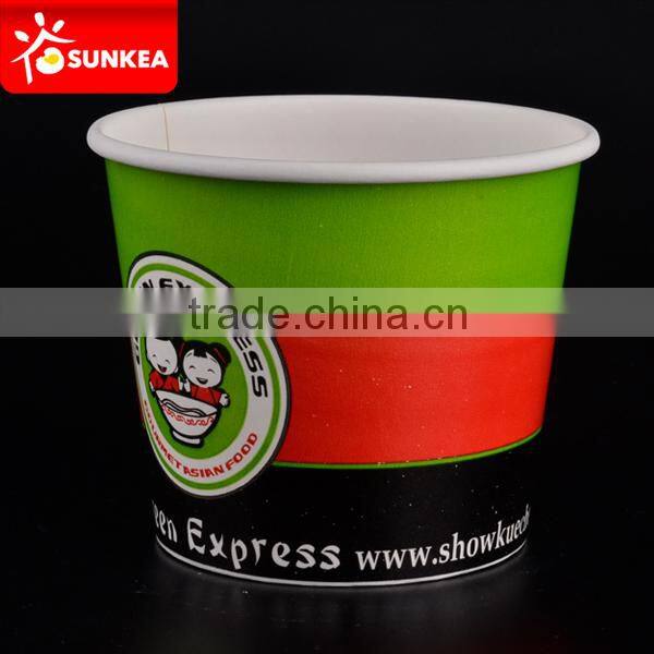 Disposable custom printed paper salad bowl