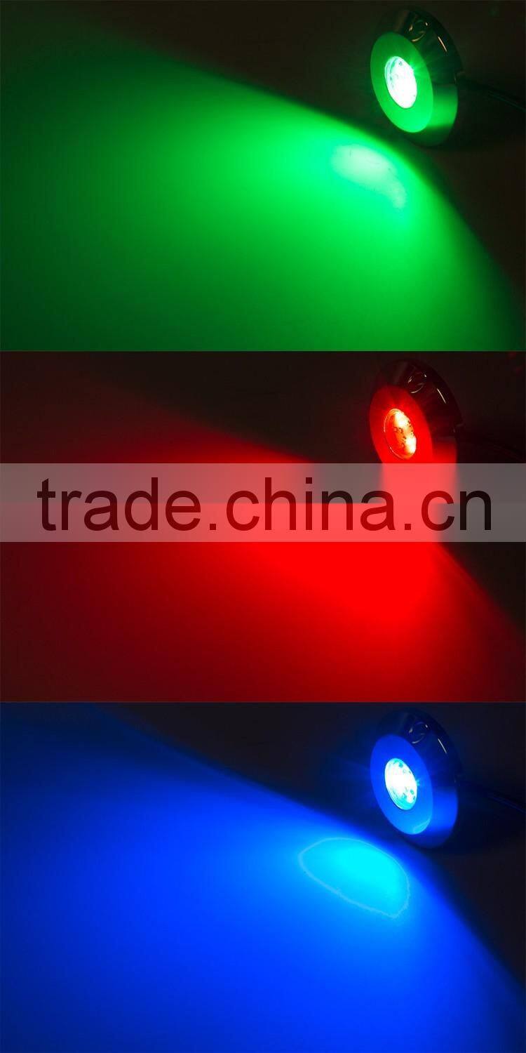 Factory Price Waterproof Remote Control IP68 60w boat yacht accessories led Underwater Light