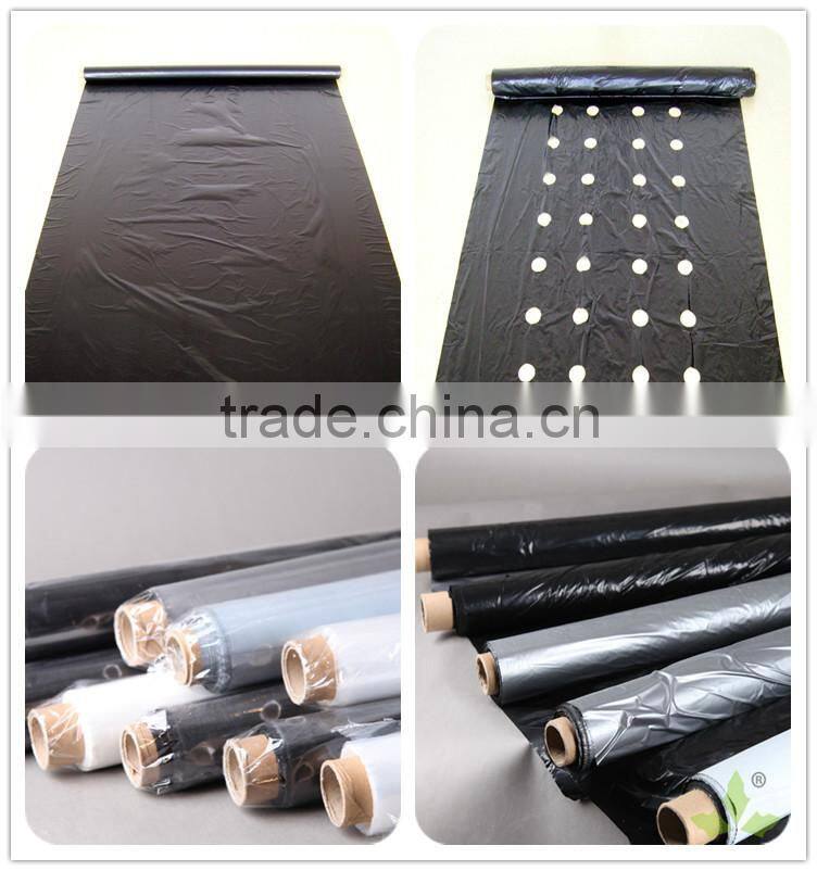 Lowest price with high quality agricultural black mulch film uv polyethylene film