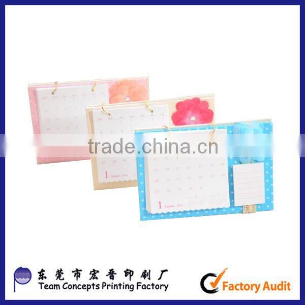 2016 notepad desk calendar hotsale with best price